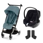 Poussette duo Libelle 4 Stormy Blue + Aton B2 i-Size