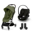 Poussette duo Orfeo 2 Moss Green + Cloud G i-Size