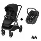 Poussette duo Oxford + Siège auto Coral 360 I-Size Twillic Black