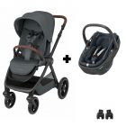 Poussette duo Oxford + Siège auto Coral 360 I-Size Twillic Graphite