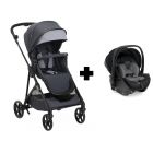 Poussette duo Seety + siège auto First Seat Recline Boston Grey
