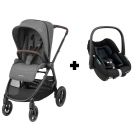Poussette duo Street + siège auto Pebble S I-Size Tonal Graphite