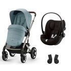 Poussette duo Talos S Lux 2 Stormy Blue + Siège auto Cloud G i-Size