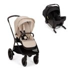 Poussette duo Triv LX Biscotti + siège auto Pipa Urbn Caviar