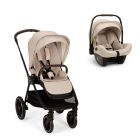 Poussette duo Triv LX + siège auto Pipa Next Biscotti