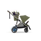 Poussette e-Gazelle S Moss Green châssis taupe