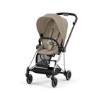 Poussette Mios 3 Cozy Beige châssis Chrome Black