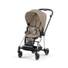 Poussette Mios 3 Cozy Beige châssis Chrome Brown