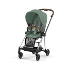 Poussette Mios 3 Leaf Green châssis Chrome Brown