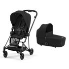 Poussette duo Mios 3 Sepia Black châssis Matt Black + Nacelle Luxe