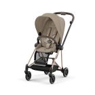 Poussette Mios 3 Cozy Beige châssis Rose Gold
