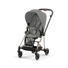 Poussette Mios 3 Mirage Grey châssis Rose Gold