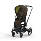 Poussette Priam châssis Chrome Black siège Khaki Green