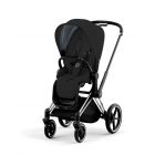 Poussette Priam châssis Chrome Black siège Stardust Black Plus