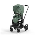 Poussette Priam 4 Leaf Green châssis Chrome Black