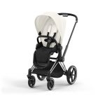 Poussette Priam 4 Off White châssis Chrome Black