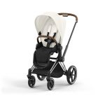 Poussette Priam 4 Off White châssis Chrome Brown