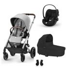 Poussette trio Balios S Lux 2  Lava Grey + Siège auto Cloud G i-Size + Nacelle Cot S