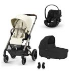 Poussette trio Balios S Lux 2 Seashell Beige + Siège auto Cloud G i-Size + Nacelle Cot S
