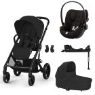 Poussette trio Balios S Lux 3 Moon Black + Siège auto Cloud G i-Size + Nacelle + Base G
