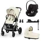 Poussette trio Balios S Lux 3 Seashell Beige + Siège auto Cloud G i-Size + Nacelle + Base G