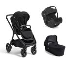 Poussette trio Finiti Signature + siège auto i-Gemm 3 Raven + nacelle Ramble signature XL Eclipse