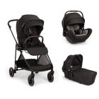Poussette trio Ixxa Next + siège auto Arra Flex + nacelle Lytl Caviar