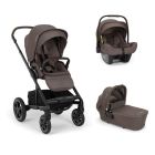 Poussette trio MIXX Next + Siège auto PIPA Next + Nacelle MIXX chestnut
