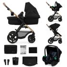 Poussette trio Moov² XL Air Wheels Pure Black