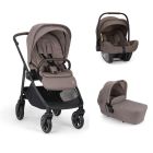 Poussette trio Swiv + siège auto Pipa Next Chestnut + nacelle Lytl Umber - collection BMW