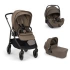 Poussette trio Swiv + siège auto Arra Flex + nacelle Lytl Pistachio