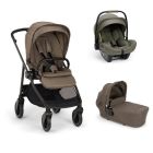 Poussette trio Swiv + siège auto Pipa Next Pine + nacelle Lytl Pistachio