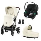 Poussette trio Talos S Lux 2 Seashell Beige + Siège auto Aton B2 i-Size + Nacelle