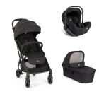 Poussette trio Tourist + siège auto i-Level Pro Eclipse + nacelle Ramble XL Shale noir