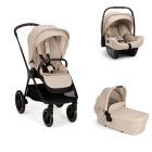 Poussette trio Triv LX + siège auto Pipa Next + nacelle Lytl Biscotti
