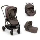 Poussette trio TRIV Next + siège auto Arra Flex + nacelle LYTL Chestnut