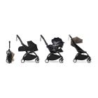 Poussette trio YOYO 3 - Châssis noir Pack 0+ & 6+ Leopard / Noir + siège auto car seat by Besafe