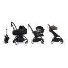 Poussette trio YOYO 3 - Châssis noir Pack 6+ siège auto car seat by Besafe + Nacelle Leopard / Noir