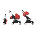 Poussette YOYO² Pack 0+ et 6+  - Cadre Blanc - Rouge