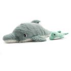 Peluche Les Ptipotos Dauphin et son bébé menthe