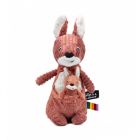 Peluche kangourou et son bébé terracotta Allézou Les Ptipotos