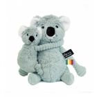 Peluche Les Ptipotos koala et son bébé Trankilou menthe