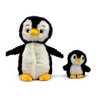 Peluche Ptipotos Pingouin maman et son bébé Noir