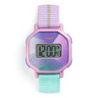 Montre digitale des petits Ticlock Purple prisma