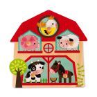 Puzzle en bois musical Les copains de la ferme 5 pièces