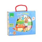 Coffret de 4 puzzles en bois - La maison