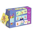 Lot de puzzles 3 pièces pour enfant Mon quotidien