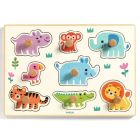Puzzle à encastrement boutons Hippo'n'Co