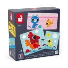 Lot de 12 puzzles de 2 pièces Parents et bébés animaux