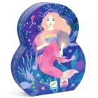 Puzzle silhouette Ella la sirène  36 pièces